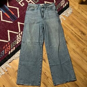 Madewell super wide leg jeans